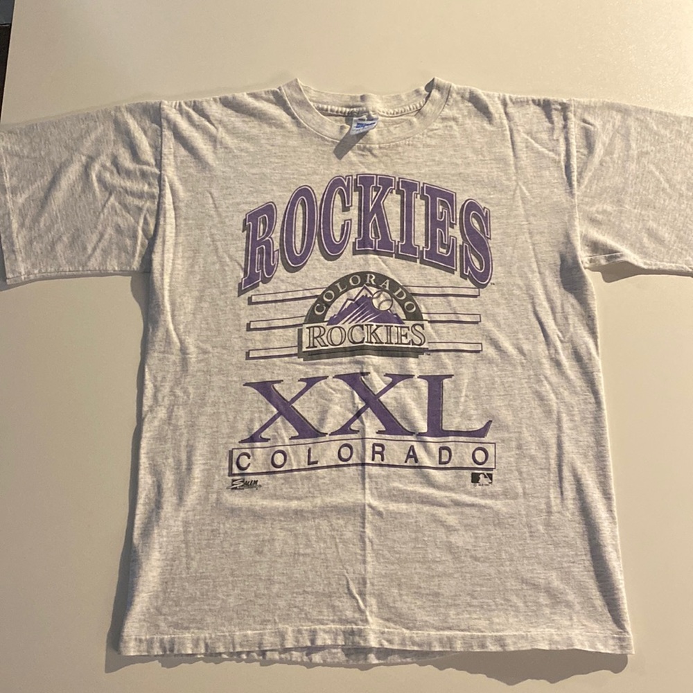 Vintage Colorado Rockies t shirt large Salem Sportswear